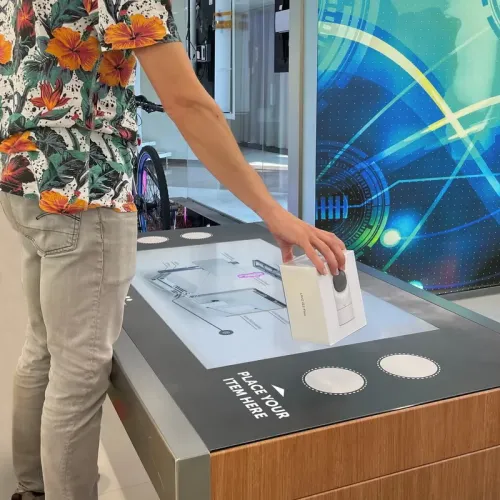 When the product is lifted